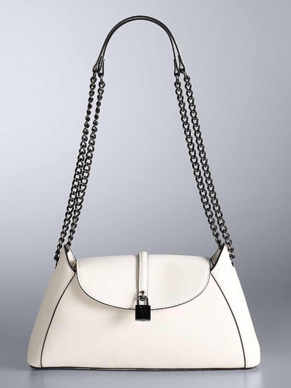 Simply Vera Vera Wang Harlow Chain Flap Crossbody Bag Jet Stream NWT